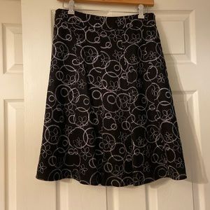 Black linen blend skirt. Size 4